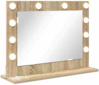 vidaXL Kosmetikspiegel Sonoma-Eiche Holzwerkstoff, Glas Standard Spiegel 868311
