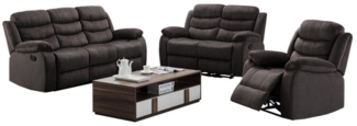 HTI-Living Polstergarnitur 3 Sitzer 2 Sitzer Sessel Kirwall, (Set, 3-tlg, 1x Sofa, 1x Zweisitzer, 1x Sessel), Couch Sessel mit Fußstütze