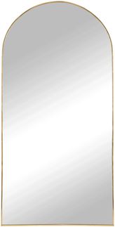 Standspiegel >Madrid< in Messing, Aluminium, Spiegel - 90x180x2,8cm (BxHxT)