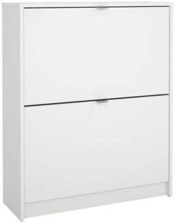 Dmora Schuhschrank Larry, Schuhregal, Mehrzweck-Eingangsgarderobe, Möbel für Schuhe, 70x24 h85 cm, Weiß