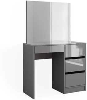 Schminktisch Sherry Grau 90 cm mit Spiegel Vicco