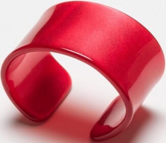 G.F. Heim Söhne Serviettenring aus Acrylglas rot 390-21