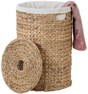 Casa Moro Wäschekorb geflochten Wäschesamler mit deckel (Wäsche Korb Boho Chic Flechtkorb), Wäschesammler Zenta S IN800