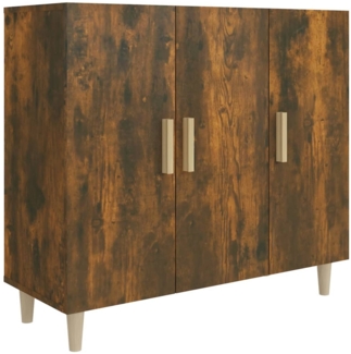 vidaXL Sideboard Räuchereiche 90 x 34 x 80 cm Holzwerkstoff [817459]