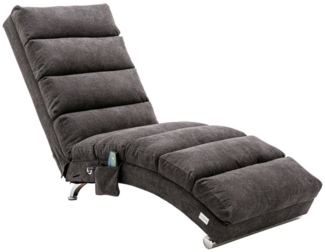 LVHOM Relaxsessel Sackleinen Massage-Liege INDOOR PREMIUM (Ergonomische Fernbedienungs-Steuerung, Sanfte Massageprogramme mit Fernbedienung, Schwerlastfähig bis 250 kg), Elektrische Entspannung mit skandinavischem Flair