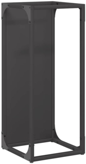 vidaXL Brennholzregal Schwarz 25x25x60 cm Kaltgewalzter Stahl 864259