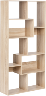 Bücherregal mit 6 Ebenen CHATEH 180 cm Hellbraun