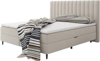 Boxspringbett Geneba,, Natur, 160 x 200 cm