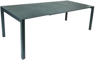 SIT Mobilia Gartentisch Etna Aluminium anthrazit 160x95 cm Tisch Terrassentisch Keramik Beton Dunkel