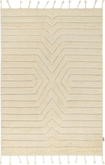 Morgenland Wollteppich - Bedouin Natural - rechteckig - 170x120 - Creme