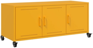 vidaXL TV-Schrank Senfgelb 100,5x39x43,5 cm Stahl 846647