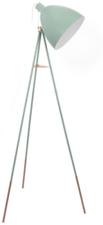 Eglo 49342 Stehlampe DUNDEE Stahl mint, dreibeinig E27 max. 1X40W H:135,5 cm mit Zugschalter