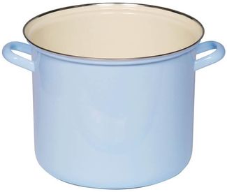 Riess Topf mit Chromrand 18cm 3 L pastell modra