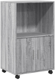 vidaXL Rollschrank Grau Sonoma 55x40x91 cm Holzwerkstoff 853187