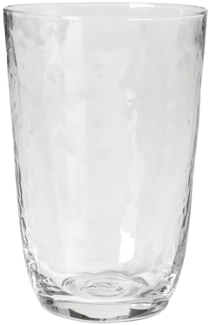 Broste Copenhagen HAMMERED Trinkglas 4tlg. klar 0,5 l