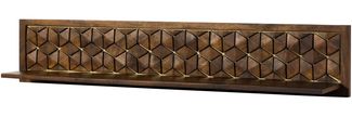 Wandregal Mango 159 x 22 x 29 braun geölt DIAMOND #225