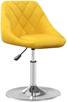 vidaXL Esszimmerstühle 6 Stk. Drehbar Senfgelb Samt 3088776