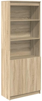 vidaXL Highboard Sonoma-Eiche 70x35x180 cm Holzwerkstoff 3328473
