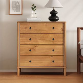 IDIMEX Kommode APOANA, Schlafzimmer Kommode mit Schubladen aus Massivholz Eiche Finish