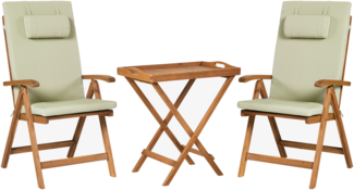 Bistro Set JAVA PREMIUIM Akazienholz Grün