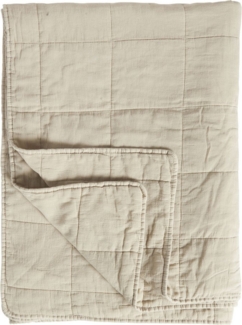 Ib Laursen - Decke Quilt Tagesdecke Überwurf 180x130cm Natur 6108-30