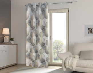 HOME WOHNIDEEN Verdunkelungsvorhang GINNY (1 St), Ösen, verdunkelnd, BEDRUCKT,VERDUNKLUNSGVORHANG,ÖSEN