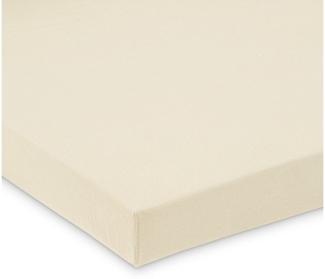 FabiMax BIO Jersey Spannbettlaken für 6-eck Laufgitter, beige