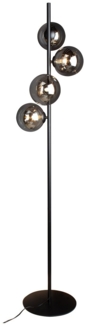 Luce Design Neptun Nero Stehleuchte 4-flammig ECO Light