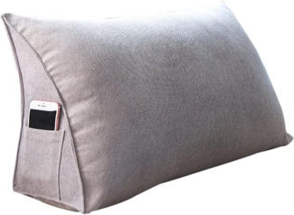 Coonoor Rückenkissen Lesekissen, Nackenrolle, Rückenstütze, dreieckiges Kissen mit Ecken, 1-tlg, großes Sofakissen, Kopfkissen, Rückenlehne