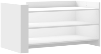 vidaXL Couchtisch Weiß 100x50x50 cm Holzwerkstoff 848346