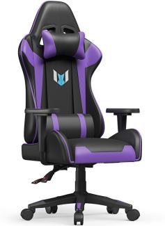 BIGZZIA Gaming Chair Gamer Stühle mit Lendenkissen, Höhenverstellbar,mit Kopfstütze,Computerstuhl Ergonomisch