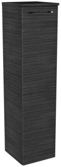 Lanzet Midischrank 30 cm, links, Schwarz