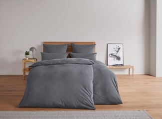 my home Bettwäsche Valje, Jersey, 2 teilig, NEUHEIT: ab Größe 135x200 cm, Jersey Qualität in Melange-Optik