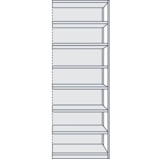 Kerkmann Büroregal Progress 500 Anbauregal BxTxH 75x30x260cm 8 Böden m