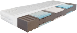 Kaltschaummatratze Ortho Dynamic, orthopädische Wendematratze 7 Zonen, Beco, (H3/H4), Matratze 80x200 cm, 19cm hoch, hergestellt in Deutschland