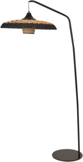 Stehlampe KALOMO Papierschnur Schwarz