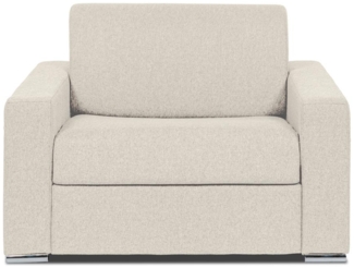 Vente-unique - Schlafsessel mit Matratze - Liegefläche 70 cm - Matratze 14 cm - Stoff - Beige - CALITO