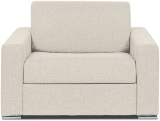 Vente-unique - Schlafsessel mit Matratze - Liegefläche 70 cm - Matratze 14 cm - Stoff - Beige - CALITO