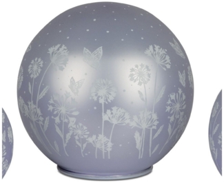 formano Kugelleuchte Blumenwiese, Mit Timerfunktion, Lila, Motiv: Blumenwiese