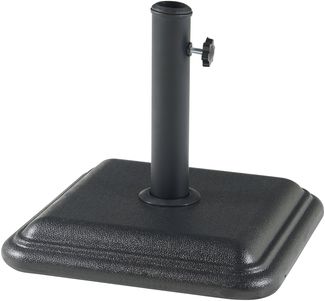 Sonnenschirmständer Biccari Beton 35x35x5,5 cm Schwarz 12 kg [casa. pro]