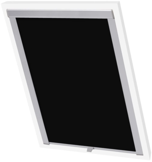 vidaXL Verdunkelungsrollo Schwarz 104 131291