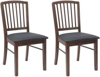 vidaXL Esszimmerstühle 2 pcs Hellbraun 50 x 52,5 x 91 cm 42020448