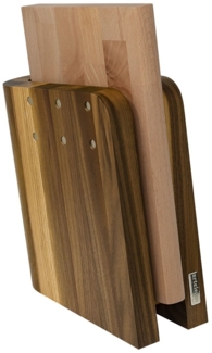 ArteLegno ArteLegno magnetischer Walnuss-Messerblock + Küchenbrett AL86WL