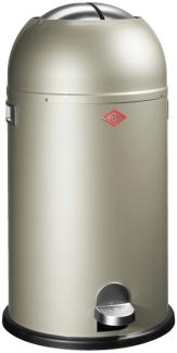 Wesco Mülleimer Kickmaster 33 Liter - Neusilber