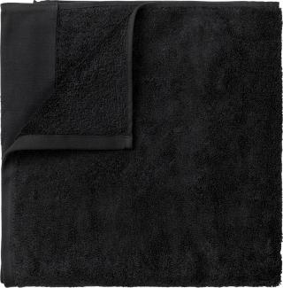 Blomus Handtuch Riva, Saunatuch, Badehandtuch, Baumwolle, Black, 100x200 cm, 66303