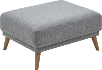 ATLANTIC home collection Polsterhocker, passend zu Ecke Elvis, Hellgrau, 86/70/43 cm