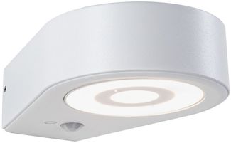 Paulmann 94867 LED Außenwandleuchte Silma Bewegungsmelder weiss 3000K IP44