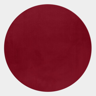 Hochflor Teppich Pia rund - 120 cm Durchmesser - Rot