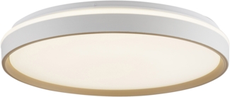 JUST LIGHTLED-Deckenleuchte 14278-39, 34W, CCT, 4600lm, IP20, weiß/sand