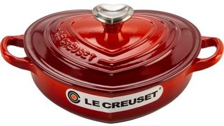Le Creuset Gourmet-Profitopf Herz 20 cm kirschrot